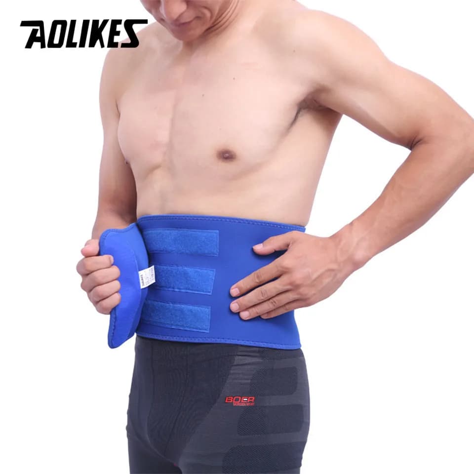 AOLIKES 1 pièces tondeuse de taille réglable professionnelle coupe ajustée taille abdominale ceinture de sueur taille dos ceinture de soutien Fitness