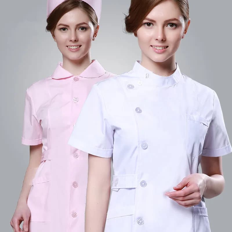 Vêtements d'infirmière d'été à manches courtes, uniformes médicaux et de Spa, blouses blanches, uniformes d'hospitalité, vente
