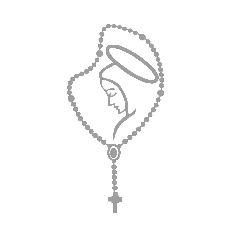 Autocollants et décalcomanies catholiques en vinyle pour ordinateur portable, pare-chocs de voiture, Vierge Marie de Fatima, décalcomanies religieuses catholiques, Vierge, Dieu latin, décoration