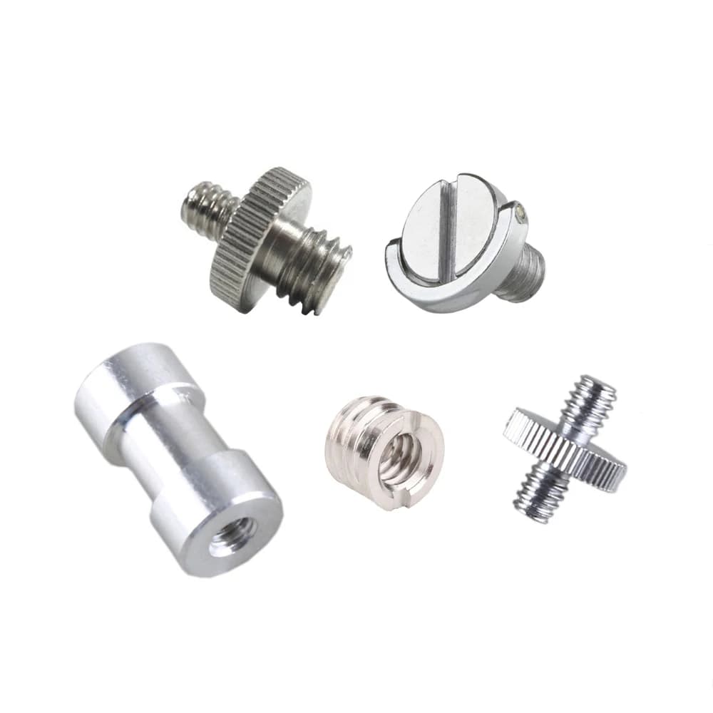 Adaptateur de montage à vis de filetage de 1/4 "à 3/8" pour trépied, plaque de fixation à vis EB pour appareil photo Flash trépied support de lumière mâle à femelle