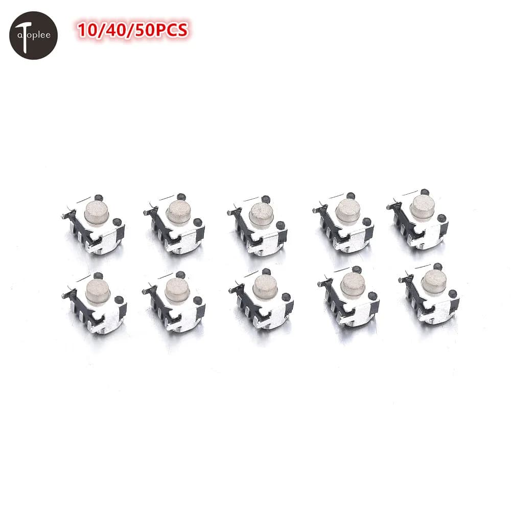 Lot de 10 Mini interrupteurs tactiles à 3 broches, dc 12v, 0,5 a, 3x4x3mm, boutons poussoirs tactiles pour contrôler les micro-circuits