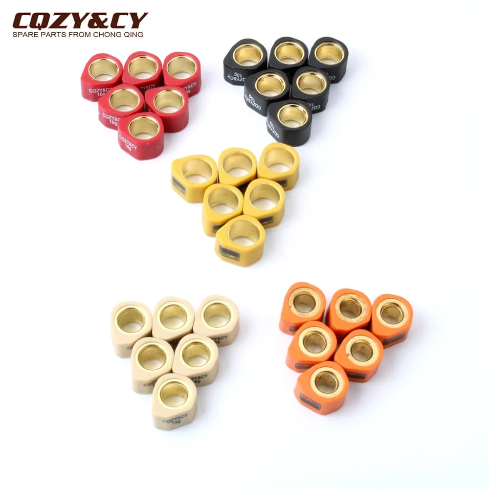 Poids de rouleau de variateur de course, 6 pièces, 20x15mm, 8g, 10g, 13g, 15g, 19g, pour Honda Chiocciola NES Dylan PCX SH CH150 125cc 150cc
