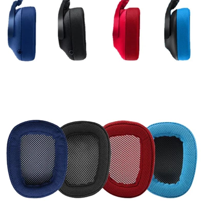 Coussinets d'oreille de remplacement en mousse à mémoire de forme et cuir protéiné, pièces de rechange pour Logitech G433 G233 G-pro G533 G231 G331