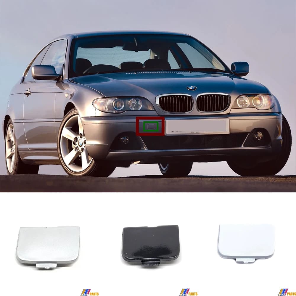 Couvercle de remorquage avant à 4 portes, capuchon de crochet pour BMW 3 E46 LCI berline 316i 318i 320i 325xi 325i 330xi 330i 02-05 # 51117044125