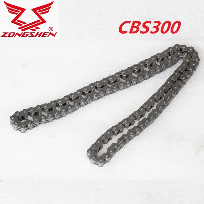 Chaîne de distribution pour moteur de moto kayo zongshen cbs250 cbs300, 104 maillons 3*4 250cc 300cc, accessoires