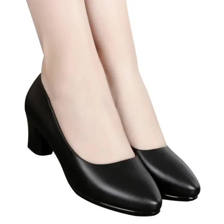 Bureau dames pompes femme robe chaussures bout pointu talons argentés pompes de base talons bas hôtesse longue chaussures de travail debout