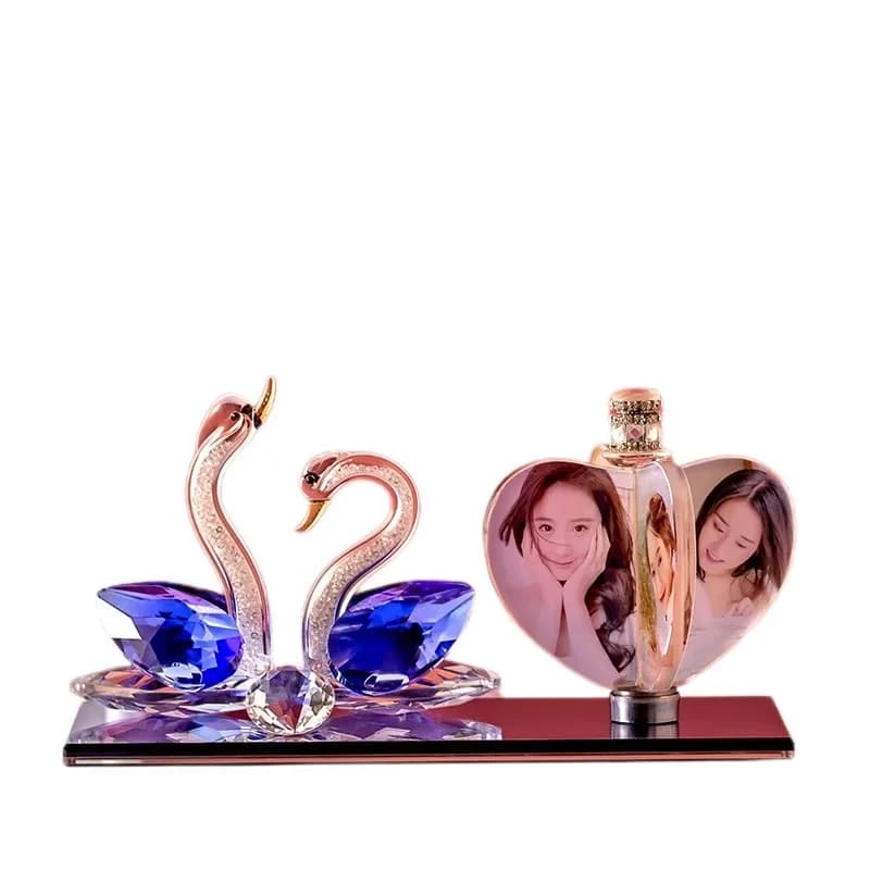 Cadre photo personnalisé avec fleur et lumière, photo personnalisée, Saint-Valentin, fête des mères, bébé