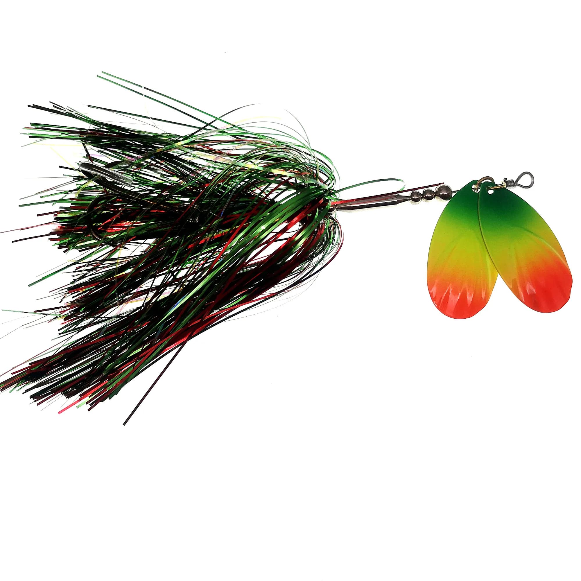 SWOLFY – leurre de pêche en forme de Buzzbait, avec Spinner en caoutchouc, tête en métal