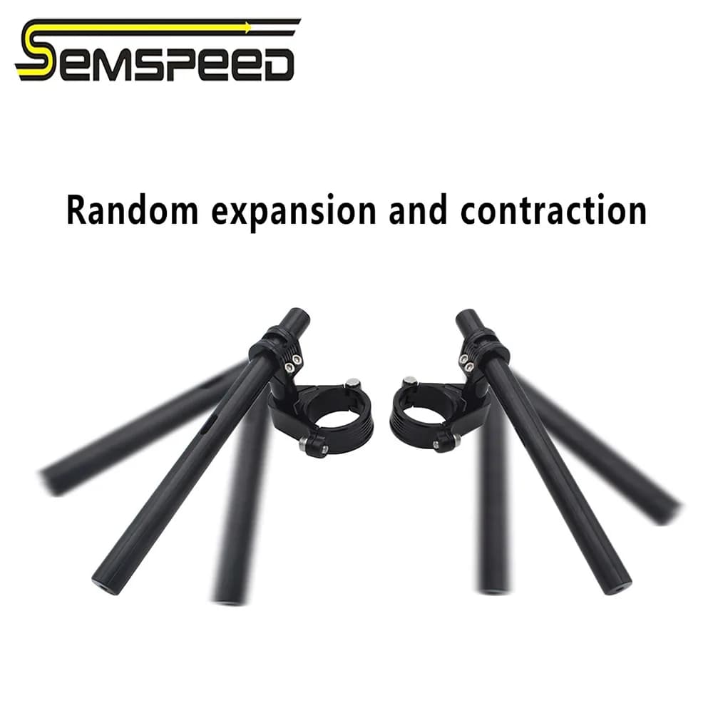 Semspeed – guidon solide et détachable, réglable, pour Yamaha MT15, MT125, R15, V1-V3, R125, MT 15, MT 125, R15, V3, 48mm, 51mm, 53mm, 58mm