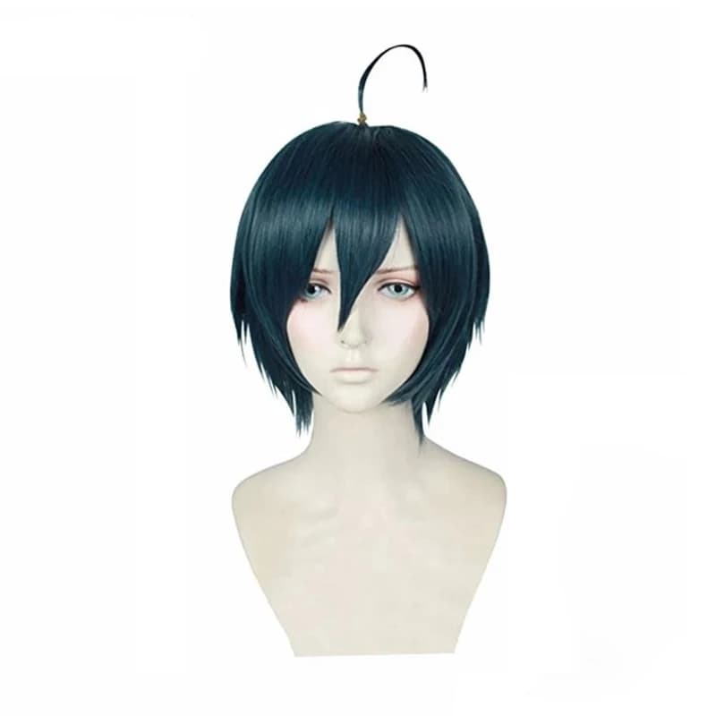 Anime Danganronpa V3: tuer l'harmonie Saihara Shuichi Cosplay perruque Dangan Ronpa résistant à la chaleur cheveux perruques + bonnet de perruque