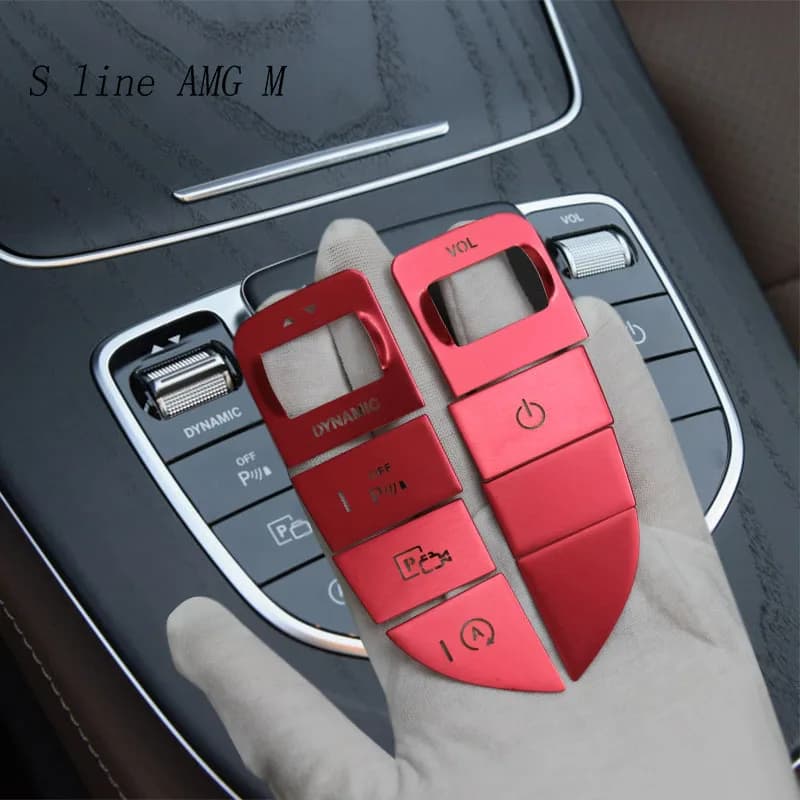Autocollants de style de voiture pour Mercedes Benz Classe E W213, console centrale, limitation du changement de vitesse, boutons de commutation de la souris, couvertures, accessoires
