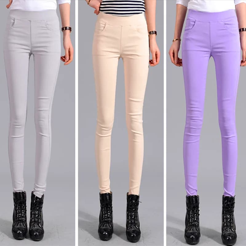 Pantalon stretch femme, coupe crayon, très extensible, confortable, style japonais, pour le printemps, coupe skinny