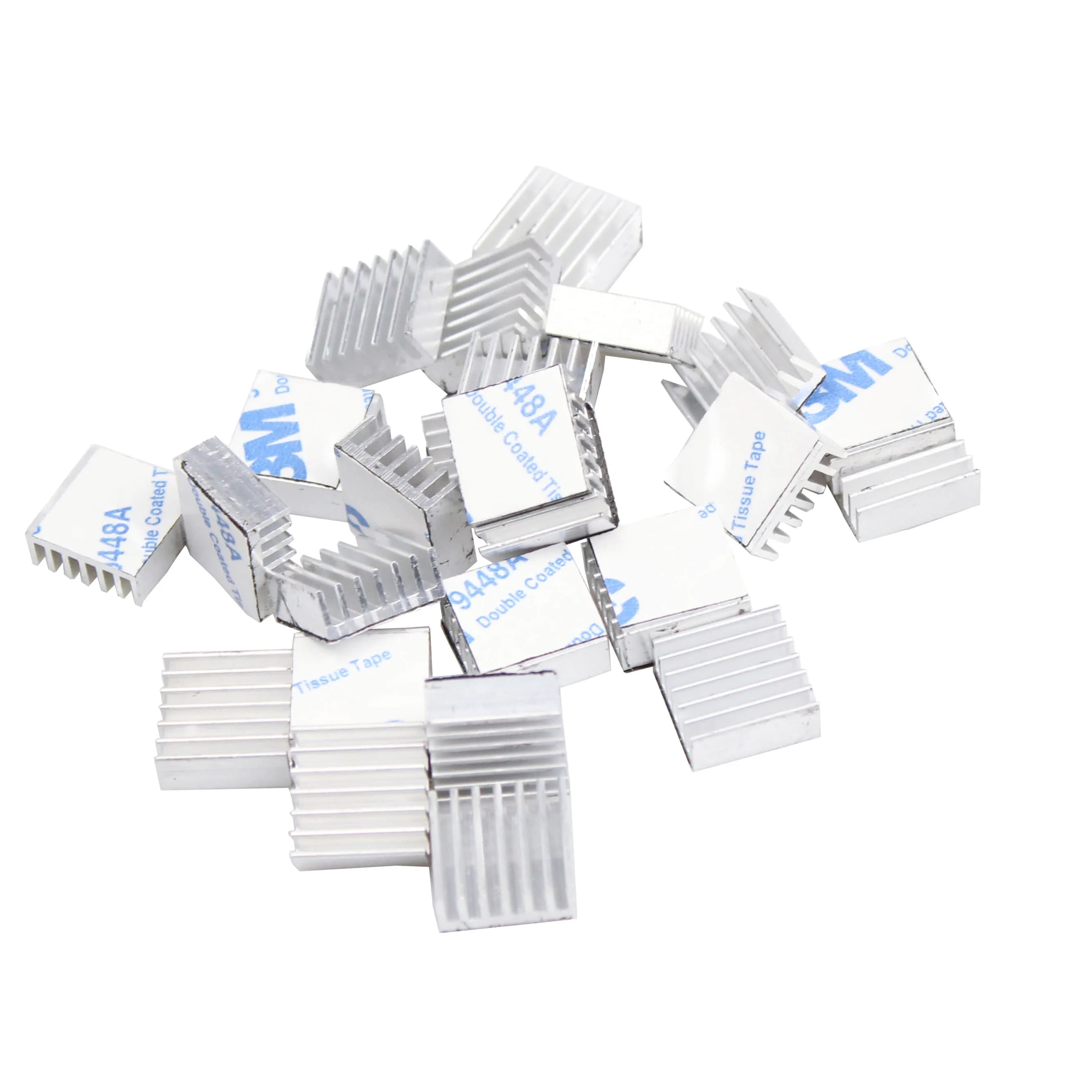 Dissipateur thermique en aluminium extrudé, pour puce VGA RAM LED IC, radiateur électronique de refroidissement, 14x14x6mm, 500 pièces