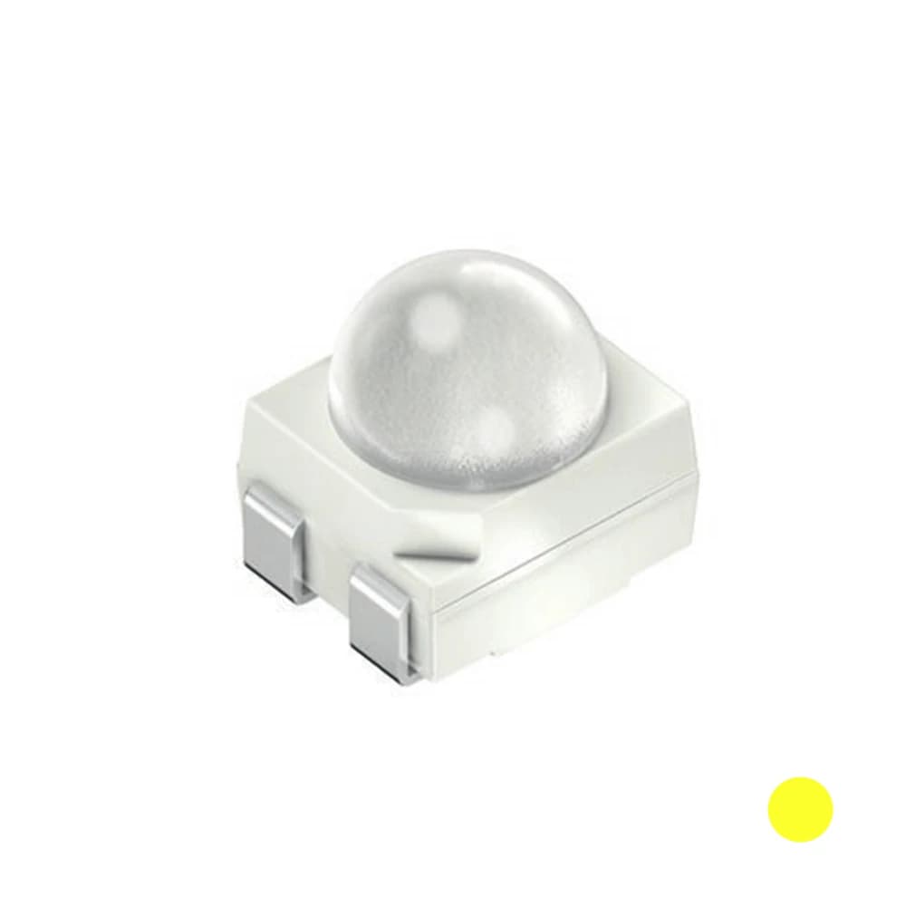 50PCS LY E63F 3528 JAUNE SMD LED PLCC-4 avec OBJET 50mA 2.15V Angle de Vision: 30 LYE63F