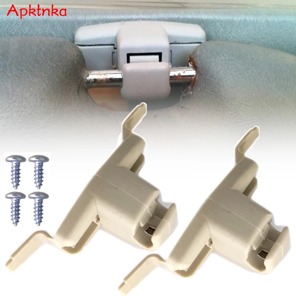 Apktnka 2x crochet de pare-soleil intérieur Clips support de suspension support de boucle retenue pour BMW M3 E46 E38 E39 X5 E53... OE # 51168174715