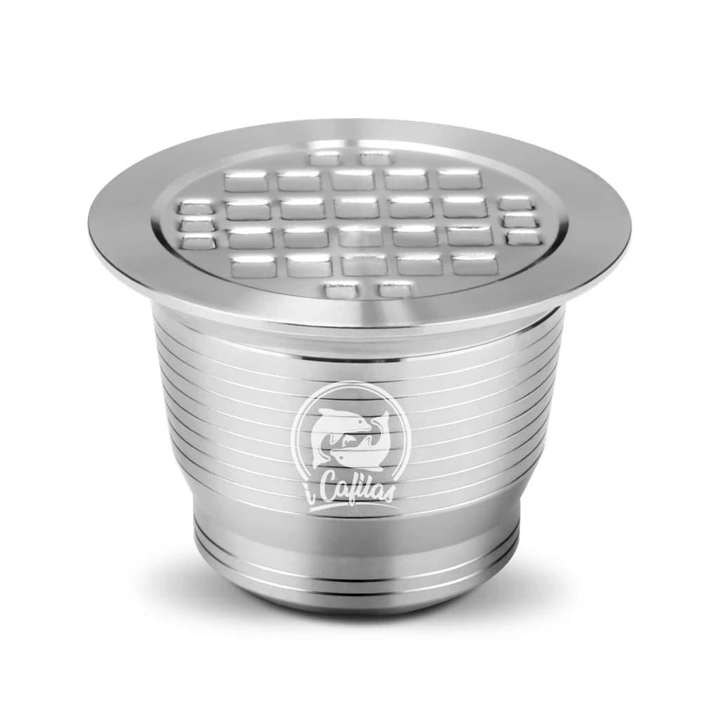RECAFIMIL Capsules de café réutilisables en acier inoxydable Capsules rechargeables filtres dosettes pour Machines Nespresso OriginalLine