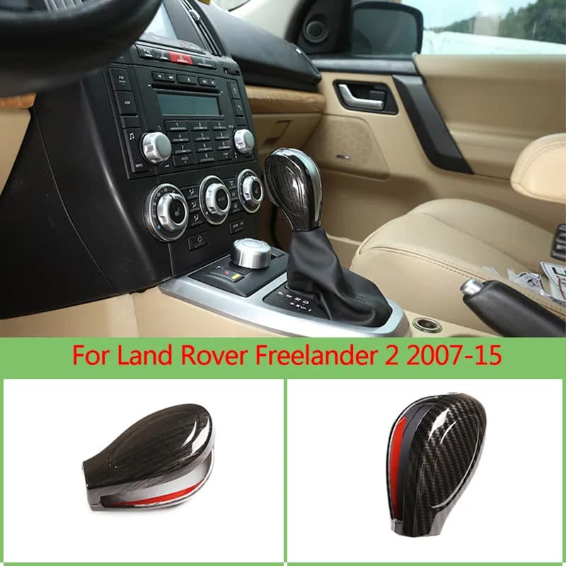 Nouveau!!! Couvercle autocollant de protection en Fiber de carbone ABS, pour Land Rover Freelander 2 2007 – 15, levier de vitesse, accessoires de voiture
