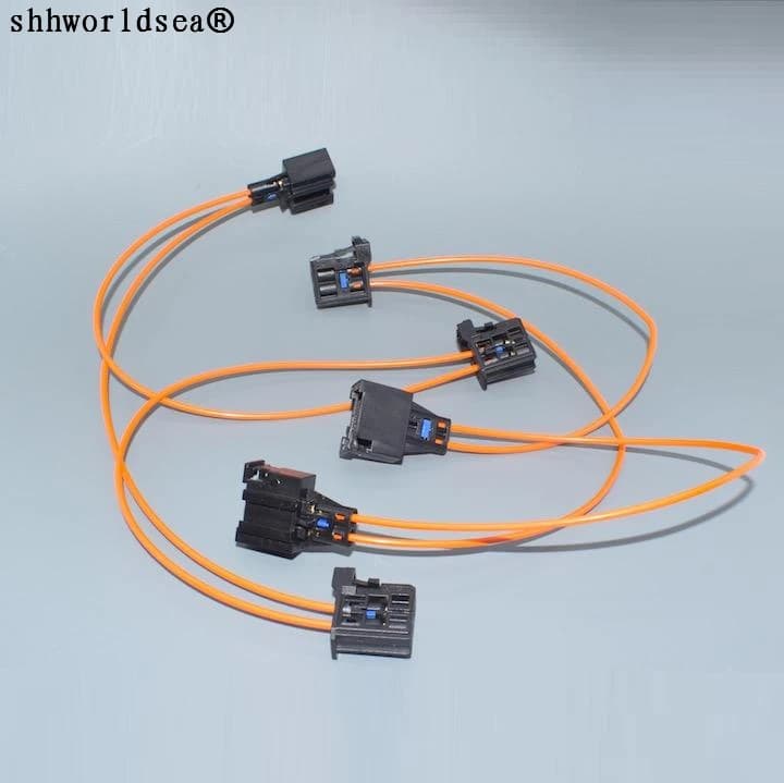 Worldgolden – connecteurs multimédia de câble de raccordement de Fiber optique, pour Audi BMW Benz Porsche, etc.