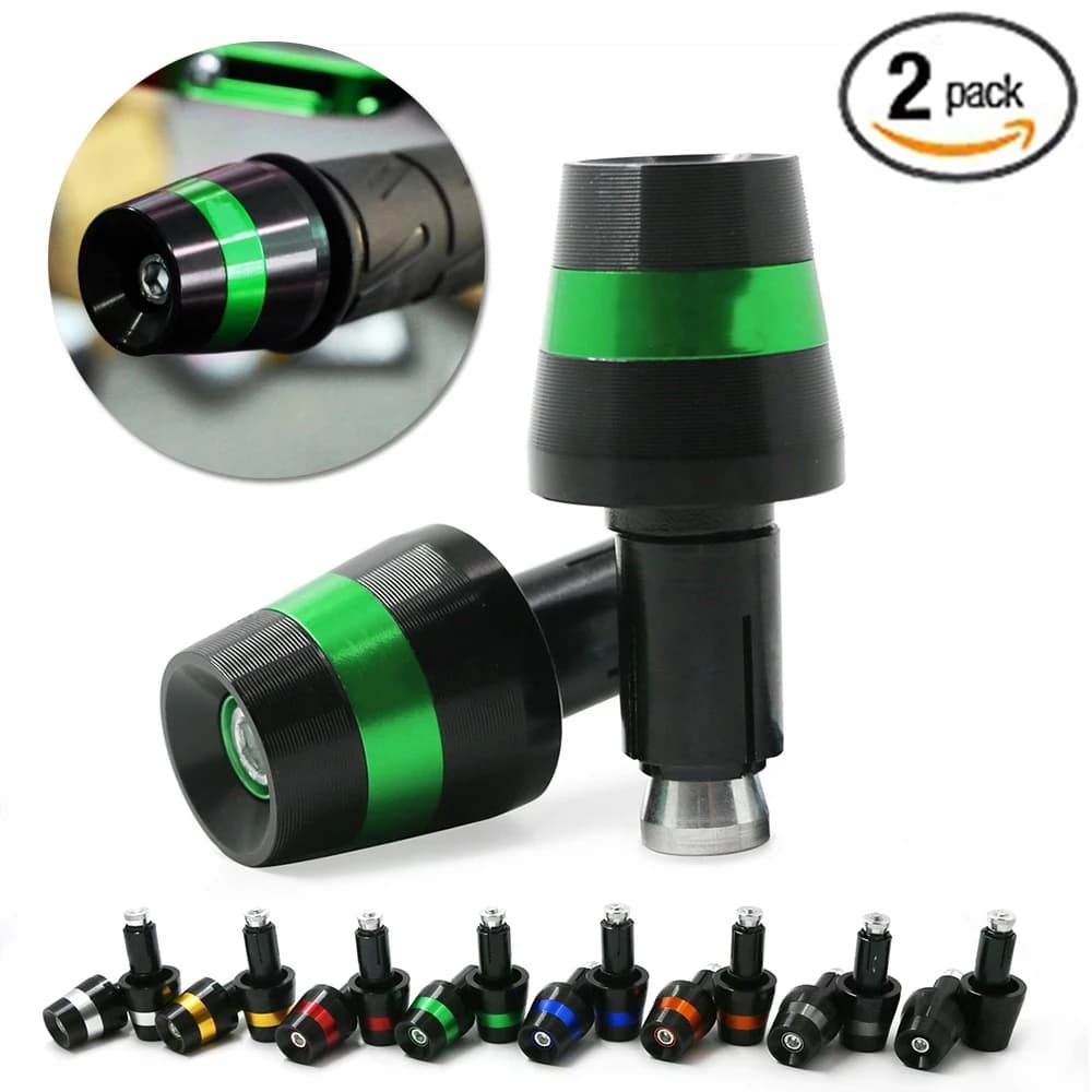 Poignées d'extrémités de guidon pour Kawasaki Ninalban7/8 250R 1000 300 650R ZX10R Z750 Z800 Z900, curseur de prise de poids de seau de guidon, 400"