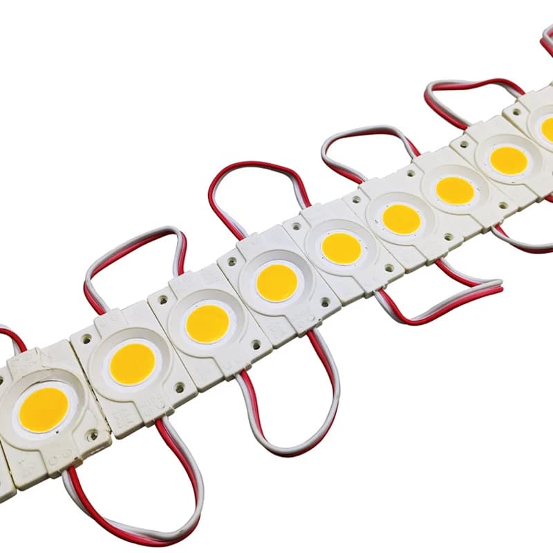 Lumière LED COB à injection 12V, module unique, jaune, rouge, vert, bleu, rose, rétro-éclairage publicitaire, lettre de canal, 2.4W, 20 pièces