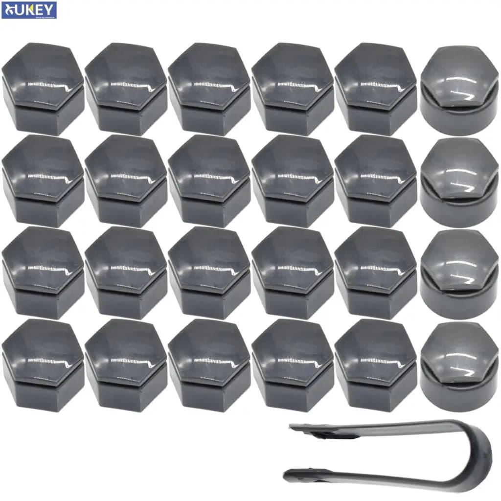 Ensemble de couvercles de boulons d'écrou de roue gris avec extracteur, Opel, SachHolden, Insignia, Chevrolet, Vectra, Buick, Regal, 2010-2017, 24x22mm
