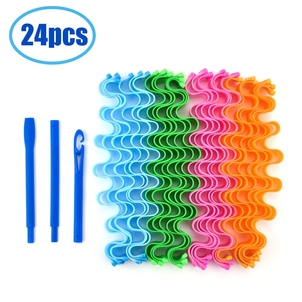 Bigoudis doux inoffensifs sans chaleur bricolage vague magique boucles rouleaux accessoires pour cheveux Curling Perm Bar sans chaleur pour outils de cheveux