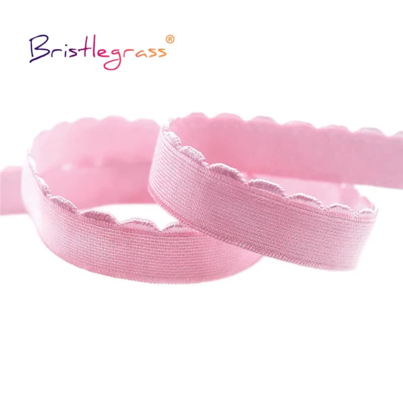 BRISTLEGRASS-Sangle de soutien-gorge en nylon élastique, bande en peluche, bande initiée, sous-vêtements, lingerie, garniture de couture, 2, 5, 10 verges, 3/8, 1/2, 5/8, 10mm, 13mm