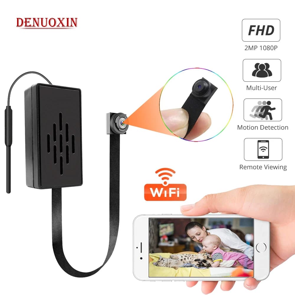 Mini caméra IP WiFi portable HD 1080P 4K DIY avec détection de mouvement, visualisation à distance P2P, micro-caméscope sans fil, enregistrement en boucle et batterie