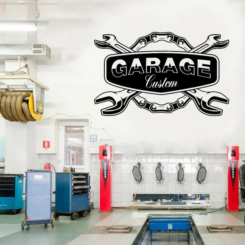 S284 – autocollants muraux en vinyle pour réparation de voiture, S284, S284, autocollants muraux pour Garage, ateliers automobiles