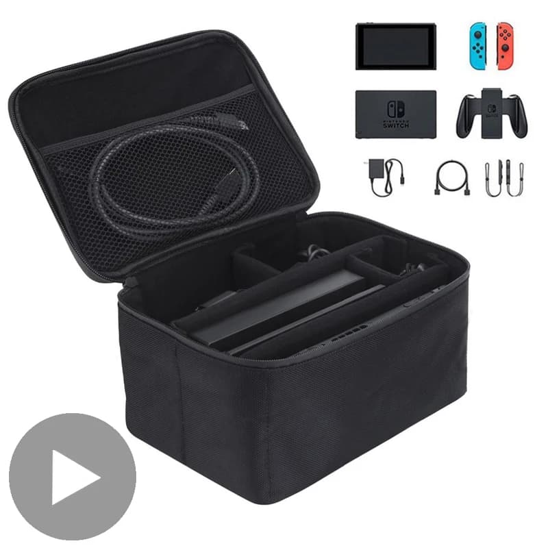 Sac de transport de voyage pour Nintendo Switch, étui pour cartes de jeu, housse de rangement en poudre, coque d'accessoires NS Nintedo Nit/h Swich