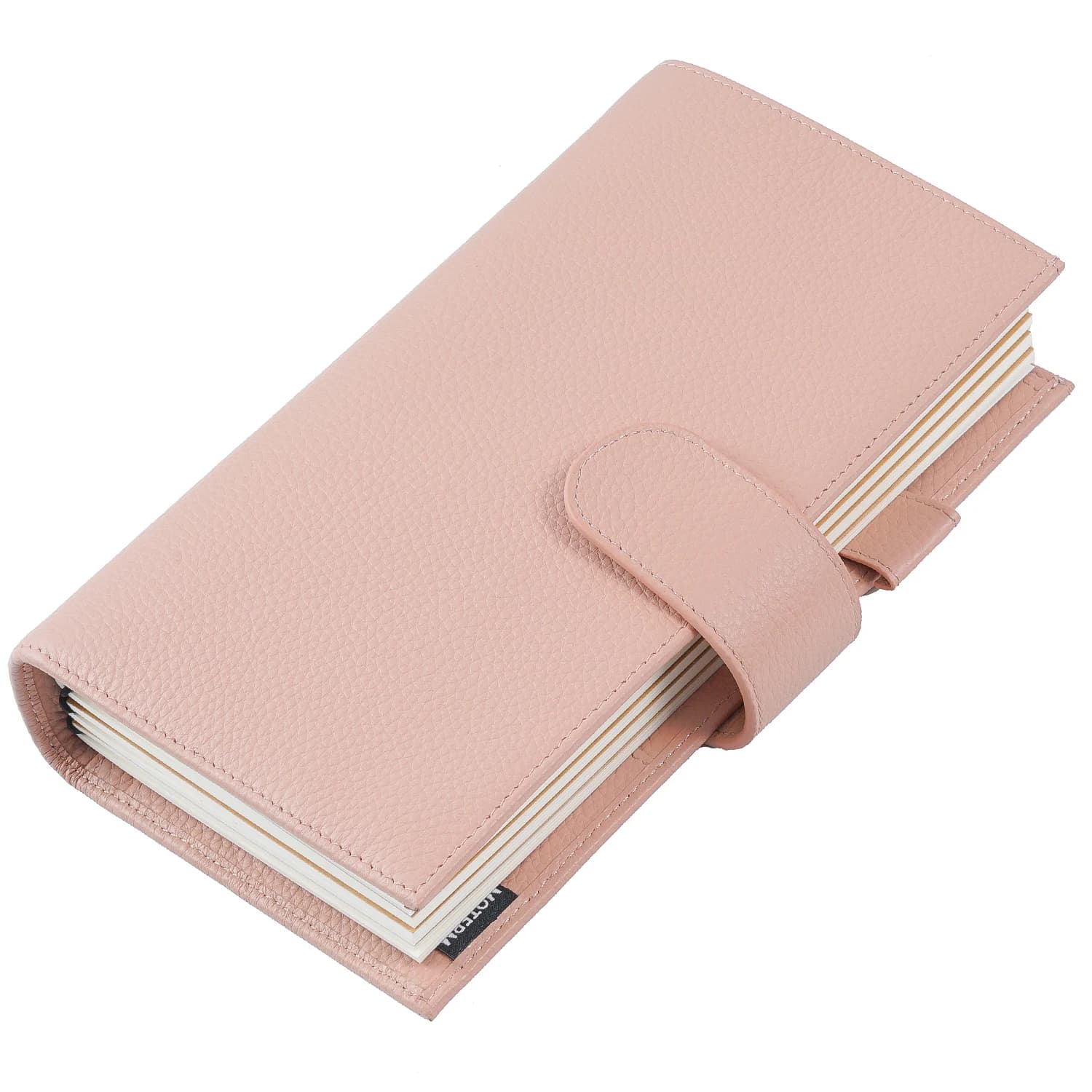 Moterm Companion Journal de voyage Carnet de taille standard Organisateur en cuir de vachette véritable avec poche arrière et fermoir