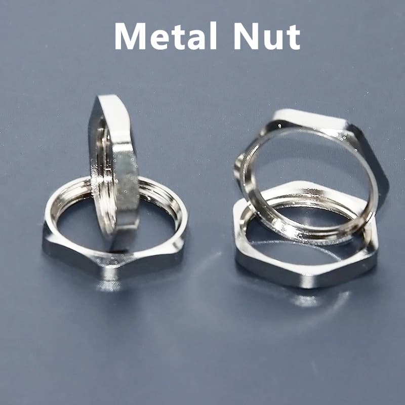 Écrou hexagonal en laiton nickelé M20 * 1.5, 10 pièces, écrou fin, pas de 1.5mm, M5-M63, M16, M22, M25, M32, M40, M12, M14, M24