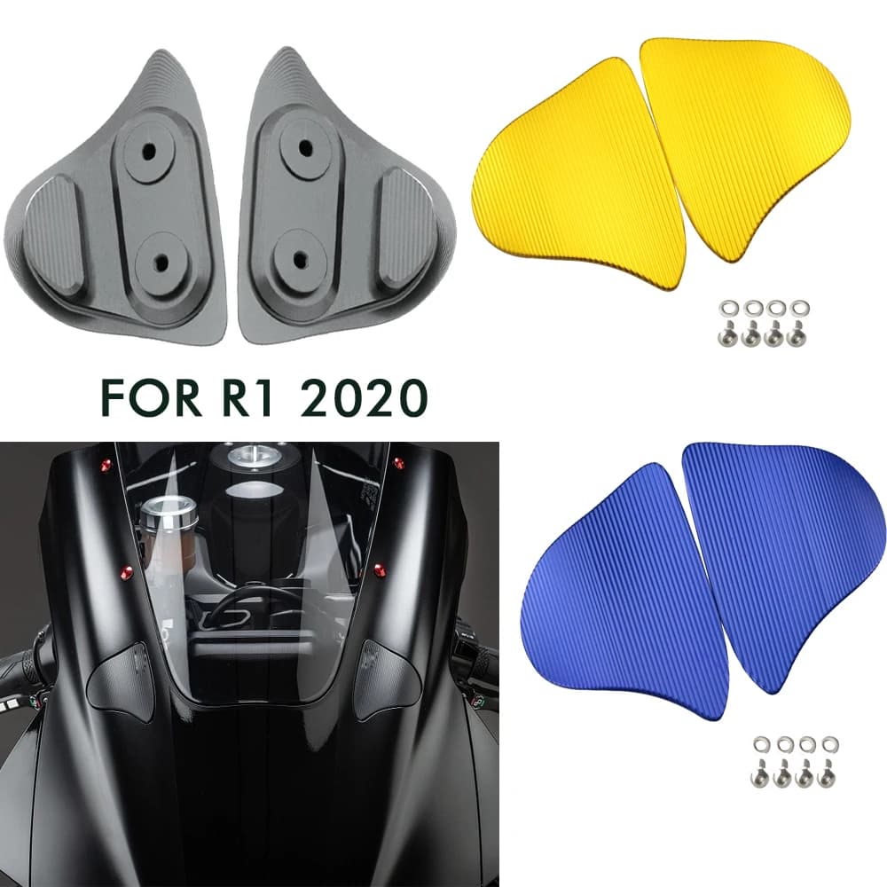 R1 2020 moto rétroviseur siège décoratif couverture miroir Base pour Yamaha R1 R1M GPyzf 2020-2024 accessoires
