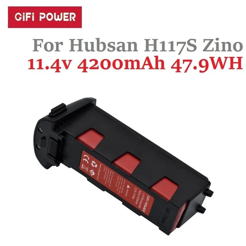 Batterie de vol intelligente pour importateur caméra RC, pièces de rechange pour quadricoptère Hubsan H117S Z37PRO, mise à niveau 11.4V 4200mAh