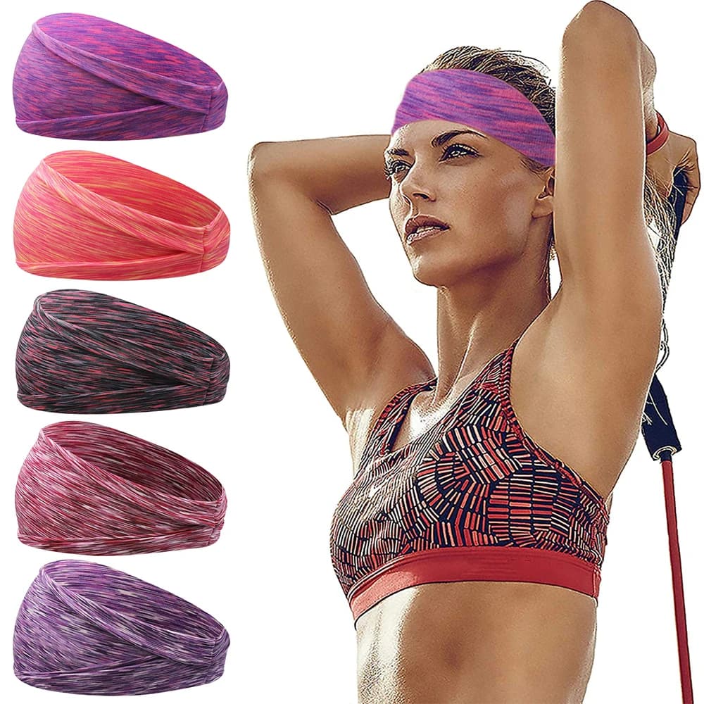Bandes artificiel astiques de Yoga et Sauna pour Homme et Femme, Accessoires de dehors, Absorbant la Sueur à Chaud