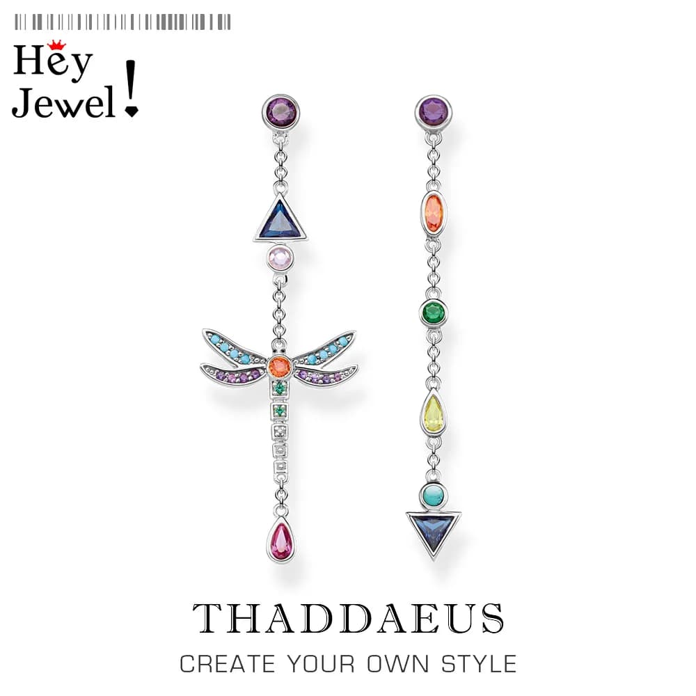 Boucles d'oreilles libellule colorées, tout nouveau bijou fin d'été européen, cadeau bohème pour femmes