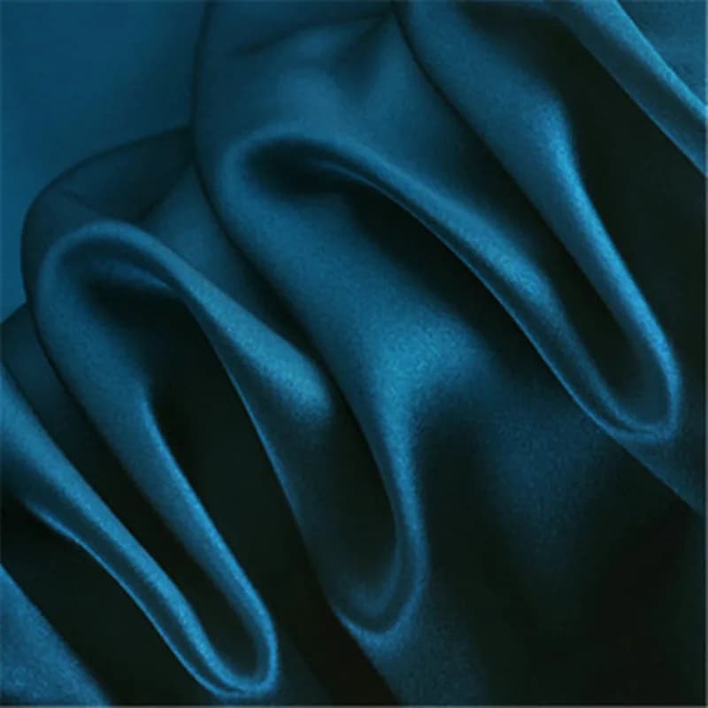 3/5/10m Tissu en mousseline de soie et crêpe pur Satin, haut de gamme, couture soyeuse, couleur unie, pour robe chemise, à la mode, bleu, noir, blanc au mètre