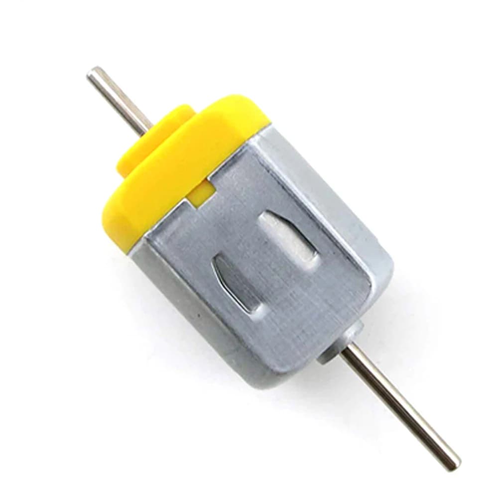 Mini moteur à balais de carbone DC 130 V-12V, 1.5 tr/min, 7000 touristes, arbre, modèle de jouet, petit moteur, éolienne, accessoires exécutifs