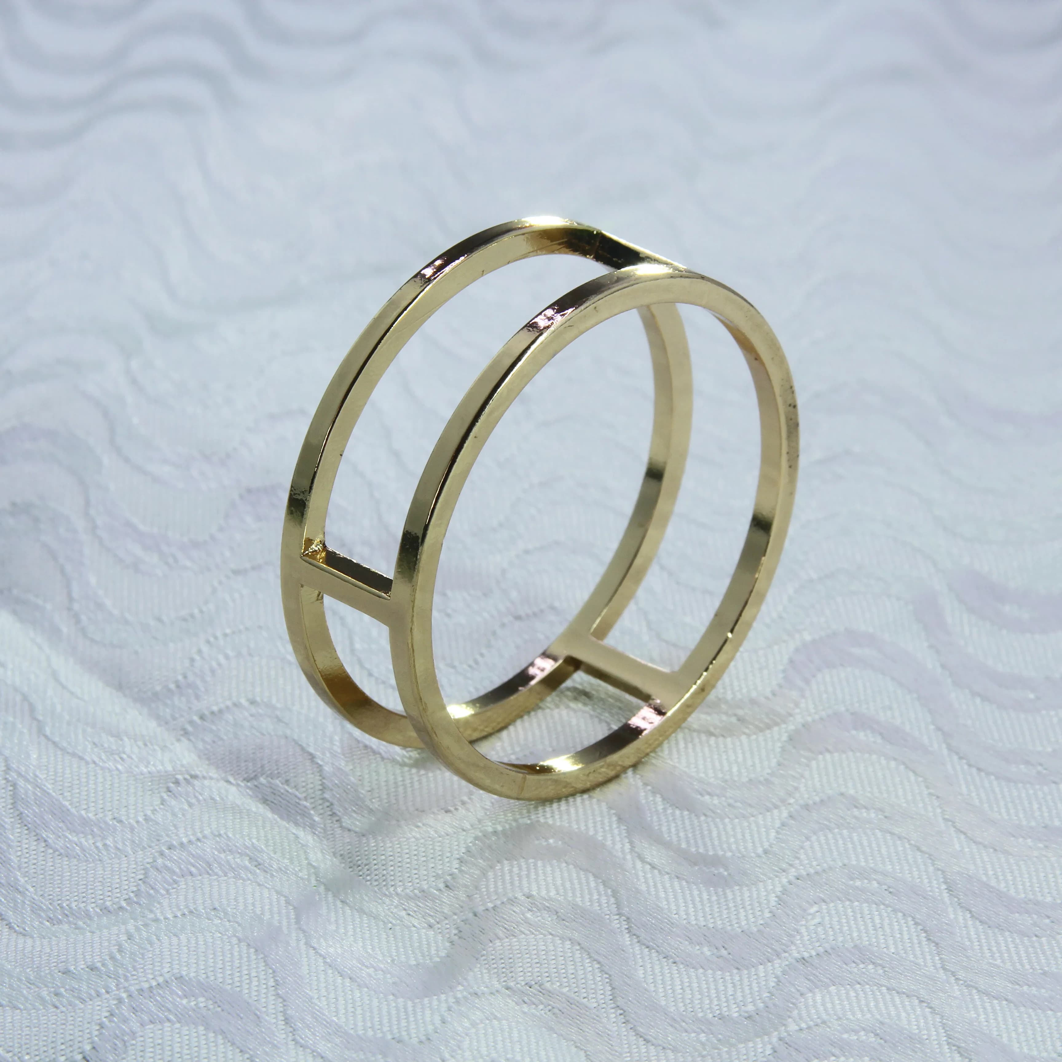 Bague en Métal localité et Argenté pour Mariage, 6 Pièces, Porte-Minéral, QN15062005, Livraison Gratuite