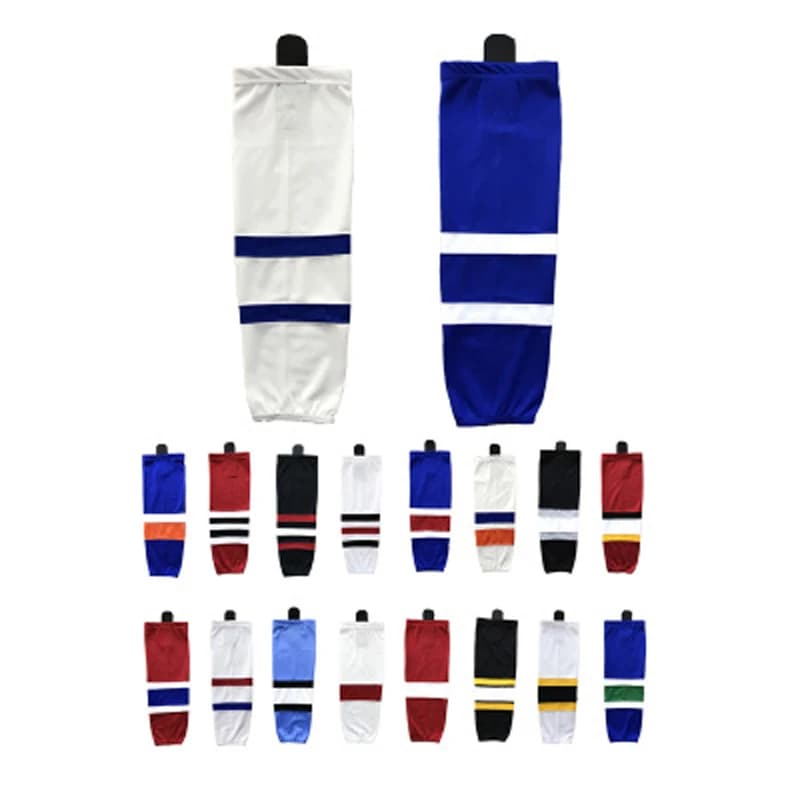 Chaussettes d'entraînement de hockey sur glace pour hommes et garçons, série HS100, Dry Fit, documents d'équipe, haute qualité, adultes et jeunes
