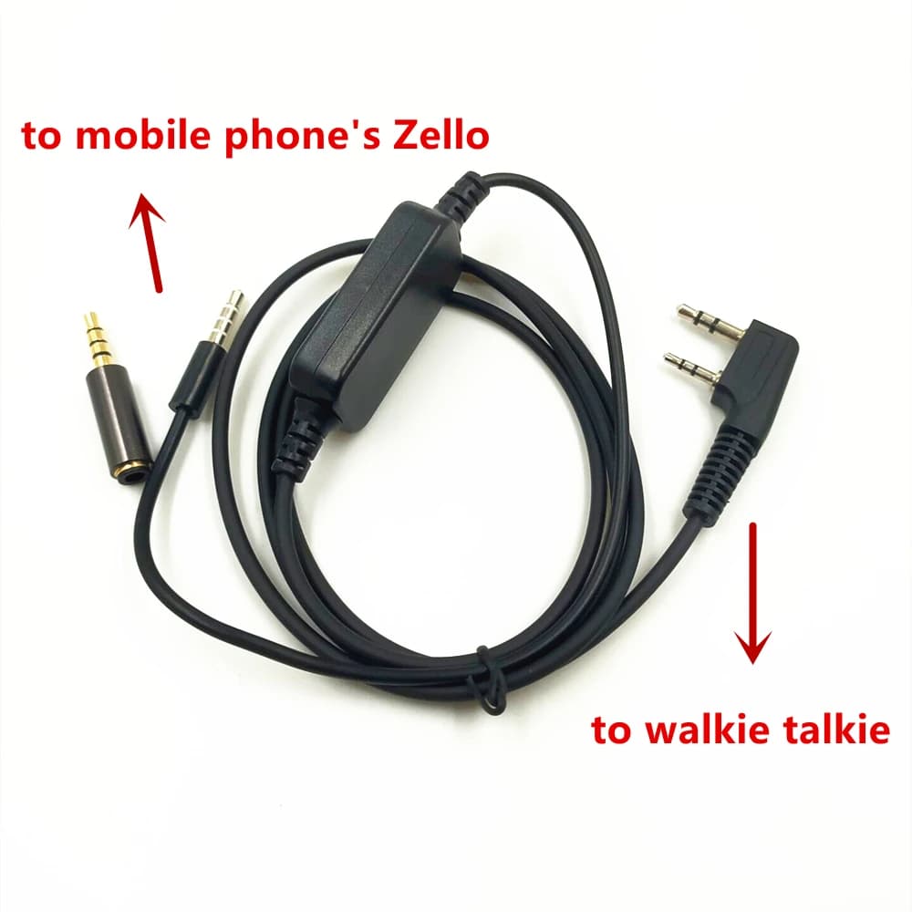 BaoFeng – câble d'interface Audio pour téléphone portable Android et iOS, Zello-k1, pour UV5R UV-82, KENWOOD WOUXUN TYT