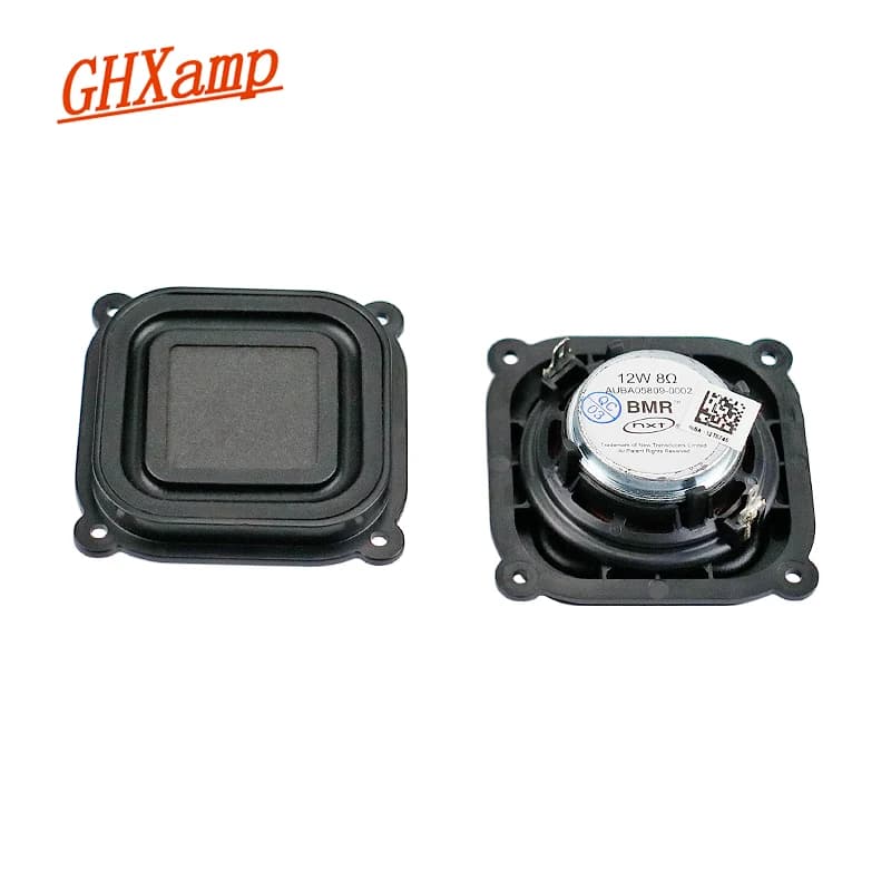 GHXAMP 2.5 pouces 65mm pour UK NXT BMR haut-parleur gamme complète Mode équilibré néodyme 8OHM 12W bassin de Vibration plat Ultra-mince 2 pièces