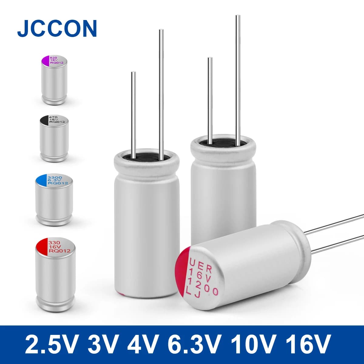 20 pièces condensateur solide carte mère 2.5V 3V 4V 6.3V 10V 16V 100UF 270UF 470UF 560UF 100UF 1000UF carte graphique condensateurs solides