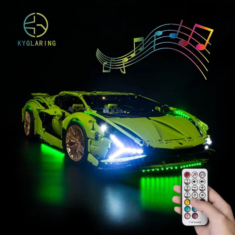 Kyglaring – ensemble d'éclairage Led, jouets de bricolage pour 42115 Technic Sián FKP 37, blocs de construction de voiture