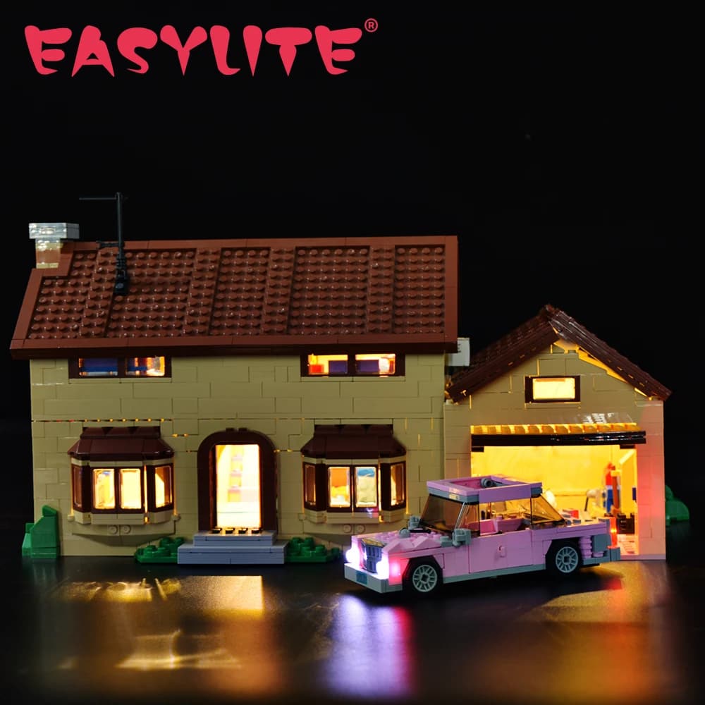 Kit d'éclairage LED pour maison Simpson 71006, Compatible avec 16005, jouets de bricolage, blocs de construction, briques, ensemble d'éclairage, modèle non inclus
