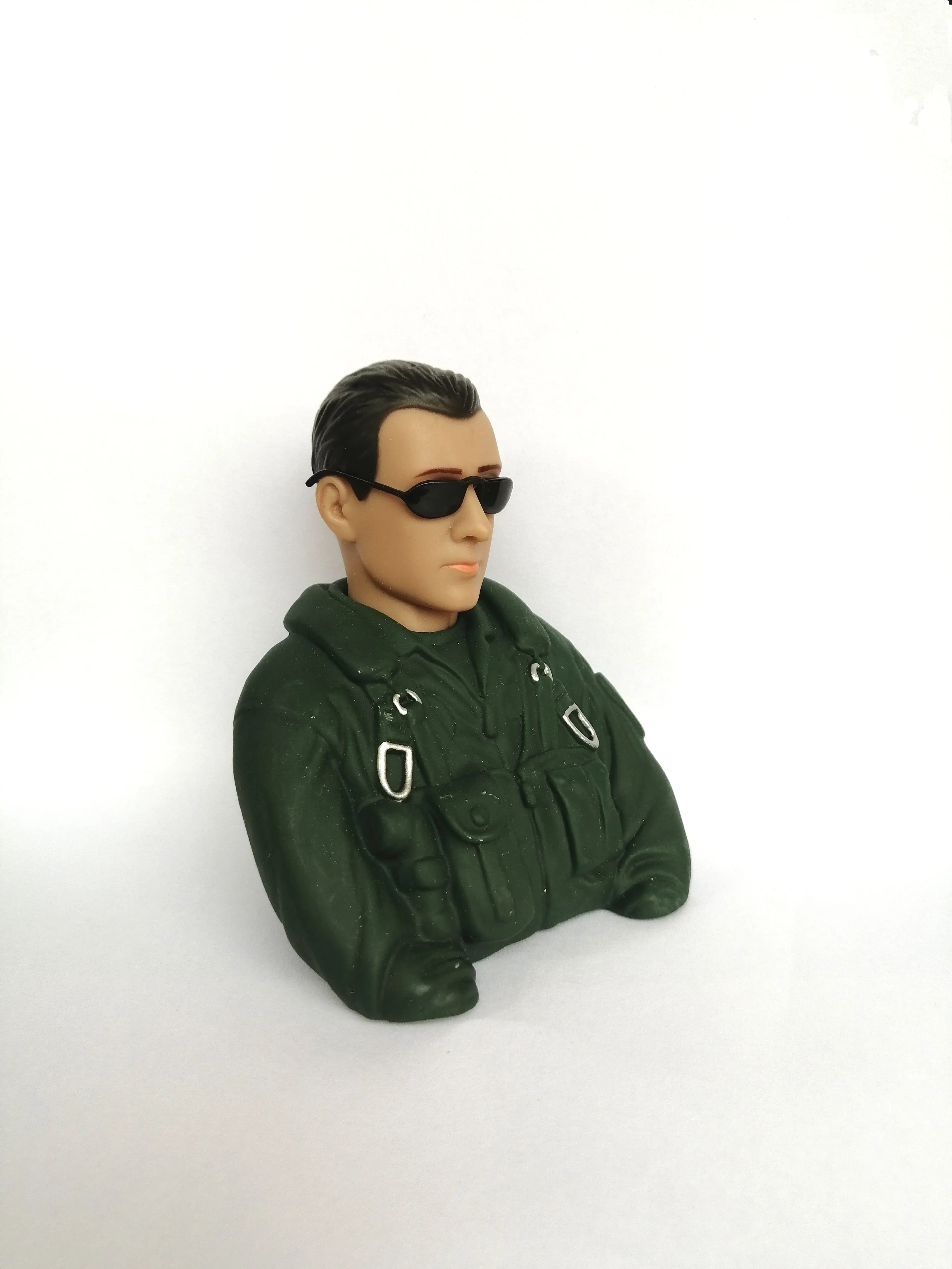 Modèle de pilote d'avion 1/6, pilotes à réaction avec lunettes, échelle 1/6, modèle de pilote d'avion RC