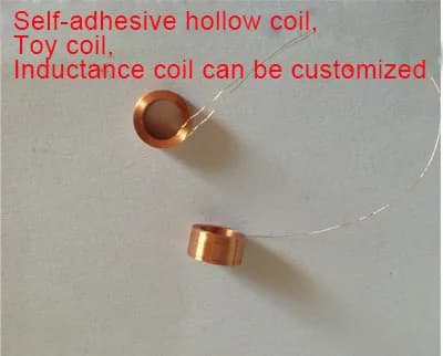 Bobine auto-adhésive creuse, diamètre intérieur 4.2x0.07 fil x 500 tours x diamètre extérieur 5.6mm, Inductance de jouet personnalisable