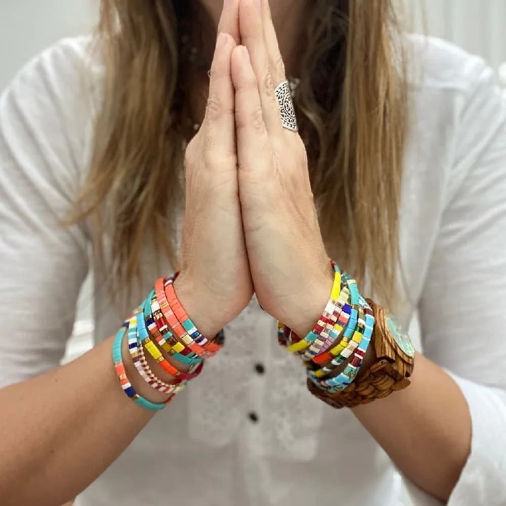Go2boho – Bracelets de perles pour femmes, style Boho Miyuki Tila, bijoux de plage, arc-en-ciel, cadeau pour filles, accessoires