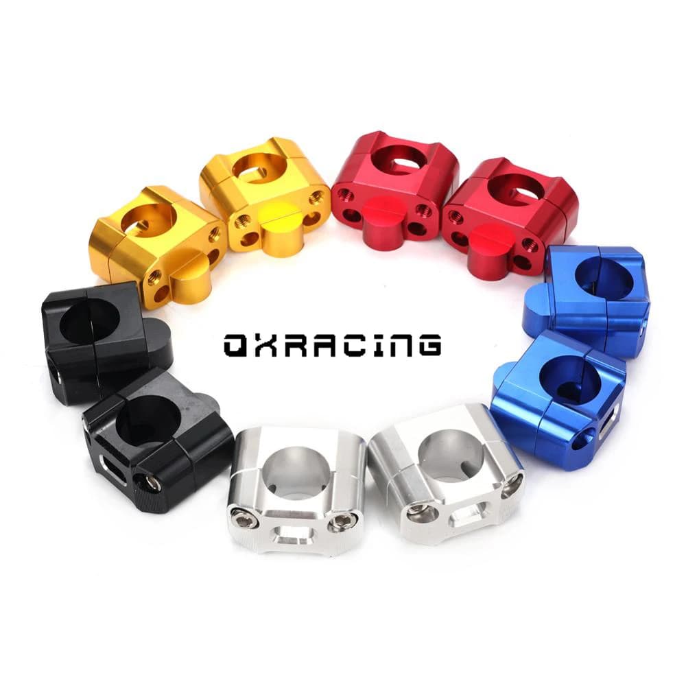 Rehausseurs de guidon de moto en aluminium CNC 1 1/8 ", changement de 22mm, 28mm, pinces de barre de graisse réglables pour Dirt Pit Bike ATV Quad
