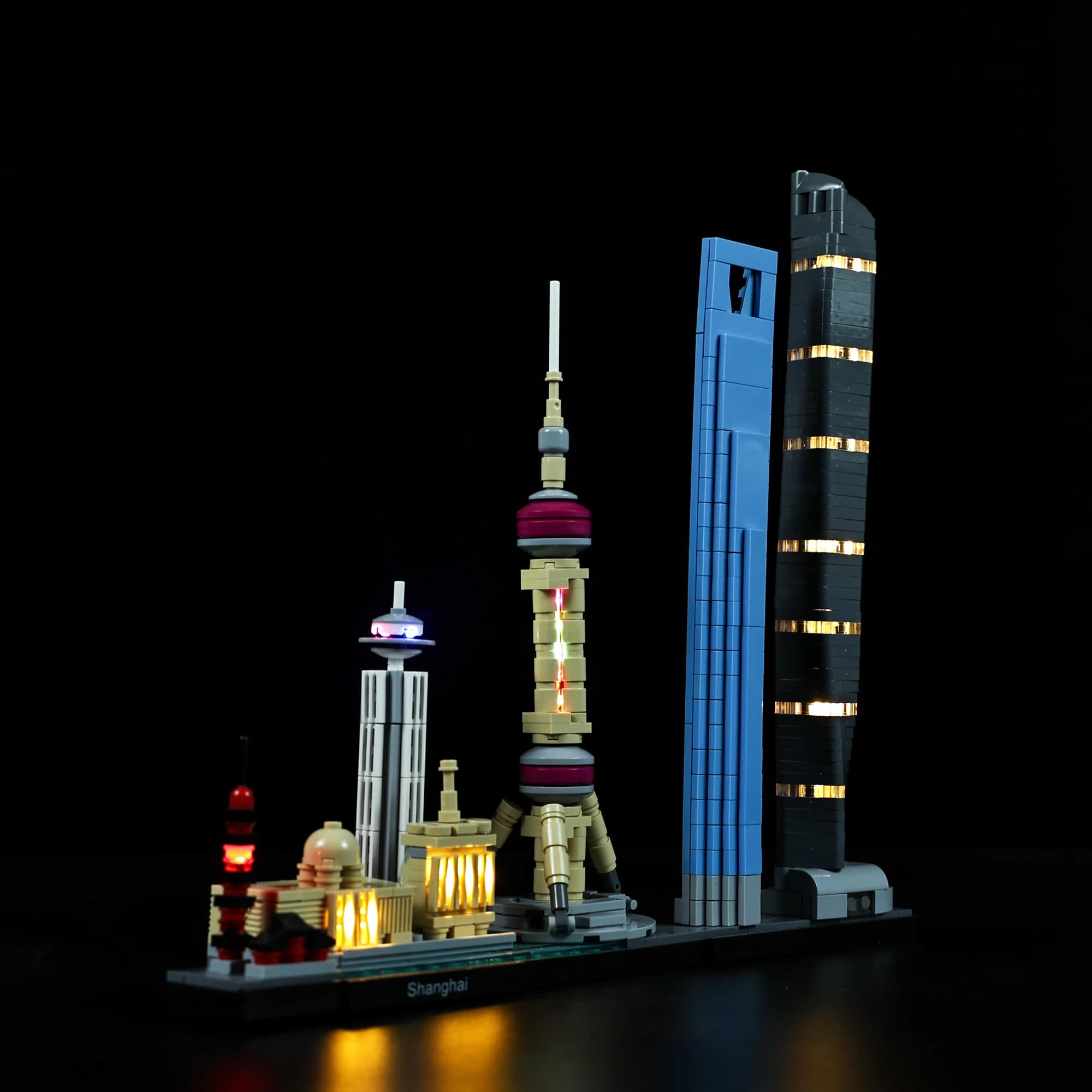 Kit d'éclairage Led pour l'architecture Shanghai, compatible avec 21039 jouets à monter soi-même (blocs de construction non inclus)